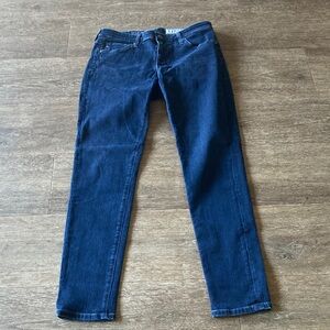 AG for Anthropologie the abbey ankle mid rise super skinny ankIe denims